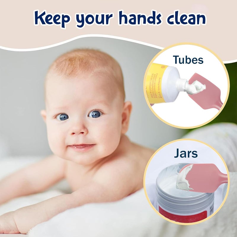 seeway Diaper Creams Spatula Applicator - Perfect for Baby Butt Paste Diaper Rash Brush and Cream Spatula for Easy Application - Baby Diaper Spatula Suitable for Aquaphor, Desitin - Image 3